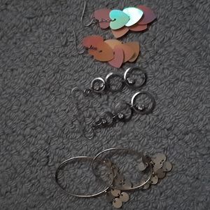 🗽 3 pair Chainlink drop earrings